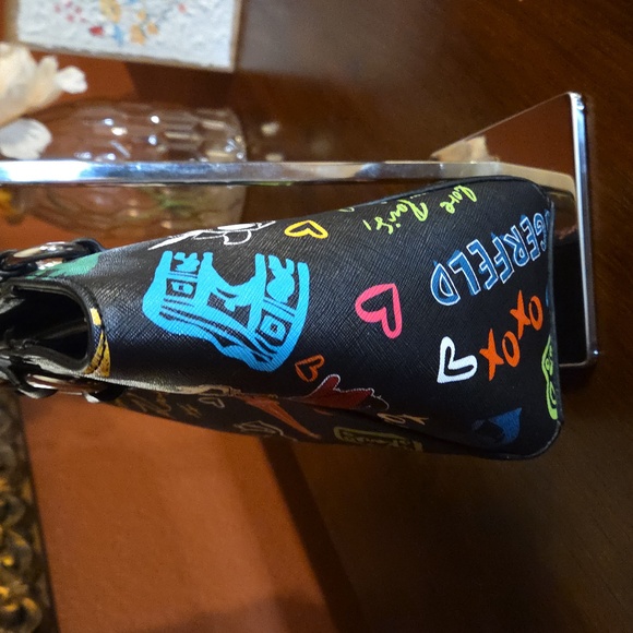 Karl Lagerfeld Black Multicolor Satchel - Picture 6 of 17